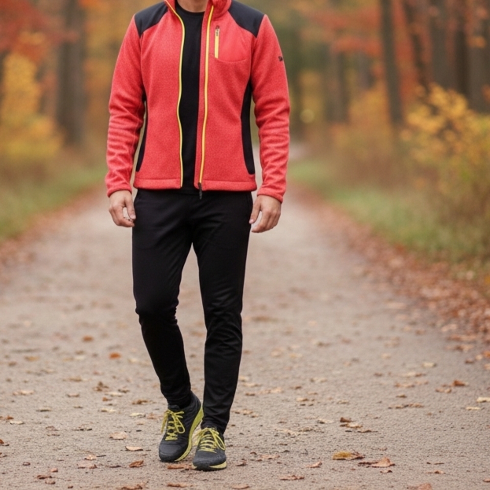 Spyder Men's Red and Black Lightweight Jacket Full Zip